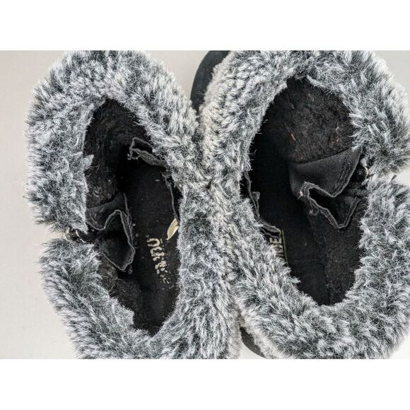 Khombu Jessica Women's Faux Fur Lined Suede Ankle Boots in Black Size 98 - Picture 5 of 8